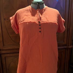 Light Orange Cotton Top